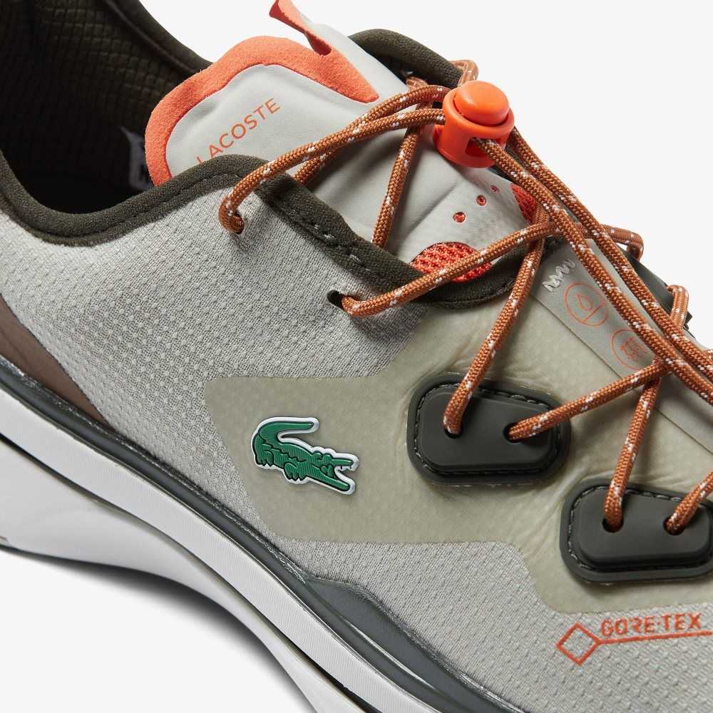 Grey/Brown Lacoste Run Spin Ultra GTX Outdoor Shoes | AGVMRE-365