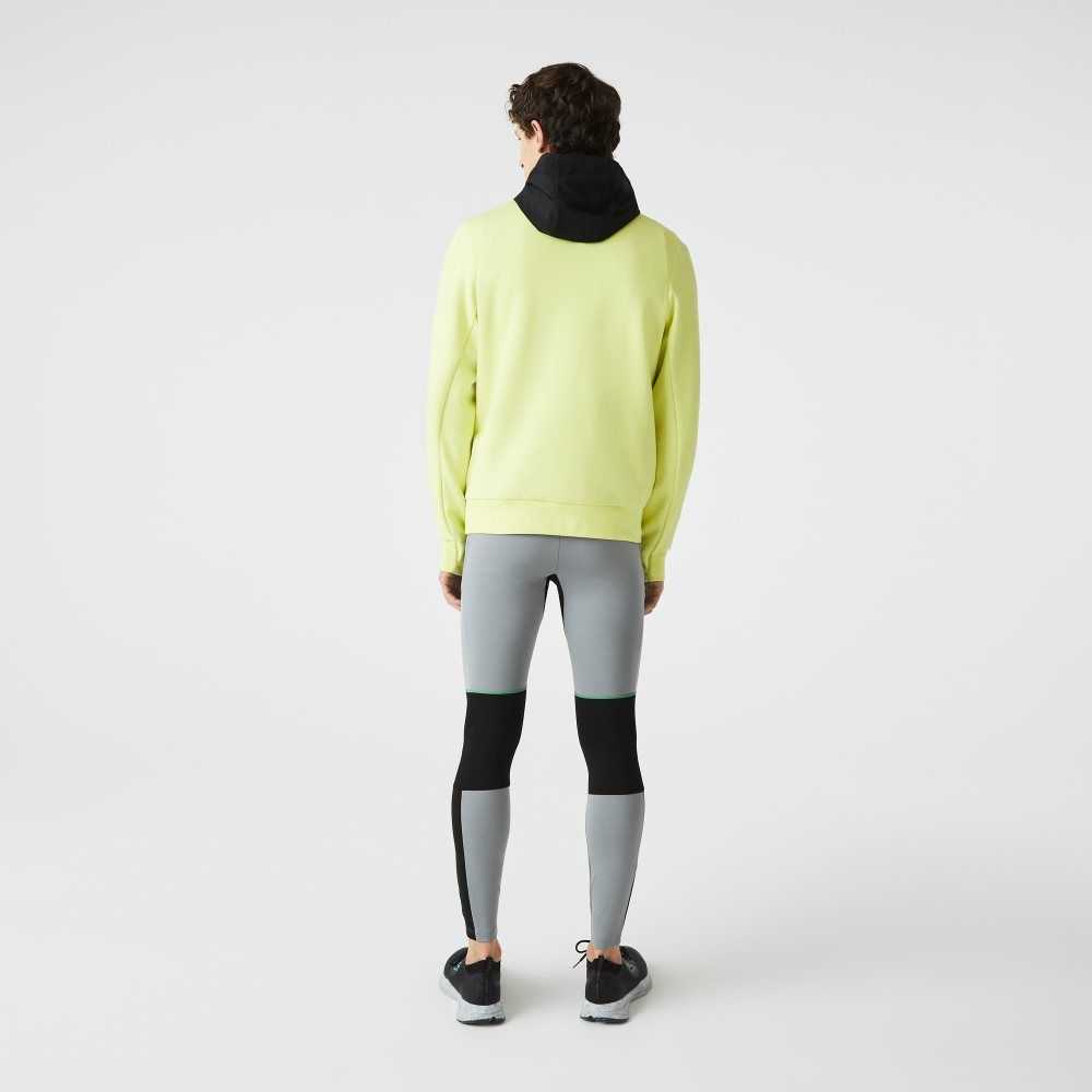 Grey Chine / Black / White Lacoste SPORT Leggings | VEGTNF-083