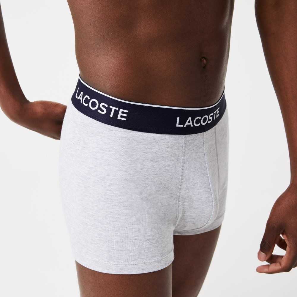 Grey Chine Lacoste Casual Boxer Brief 3-Pack | HEBJCY-436