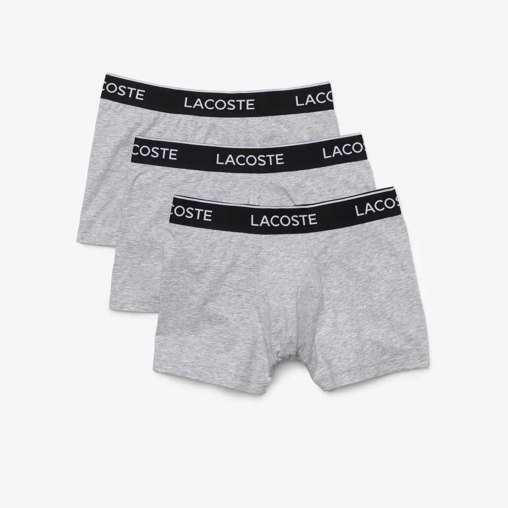 Grey Chine Lacoste Casual Boxer Brief 3-Pack | HEBJCY-436