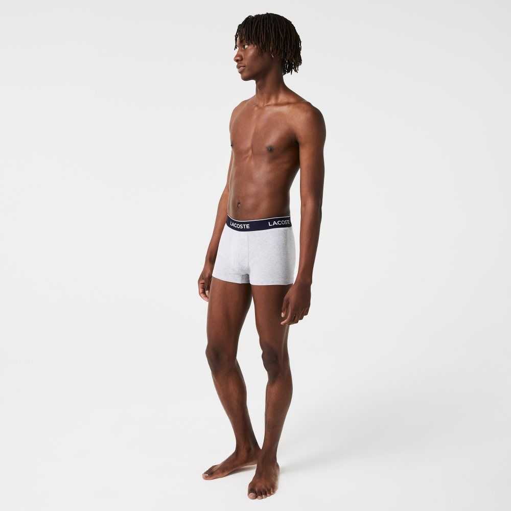 Grey Chine Lacoste Casual Boxer Brief 3-Pack | HEBJCY-436