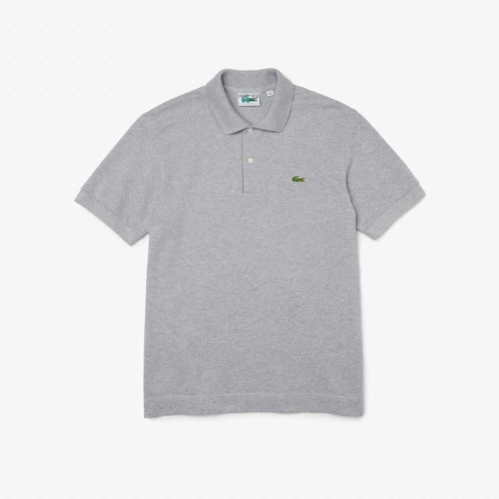 Grey Chine Lacoste Classic Fit Heavy Cotton Pique L.12.21 Polo | BWOLUM-275