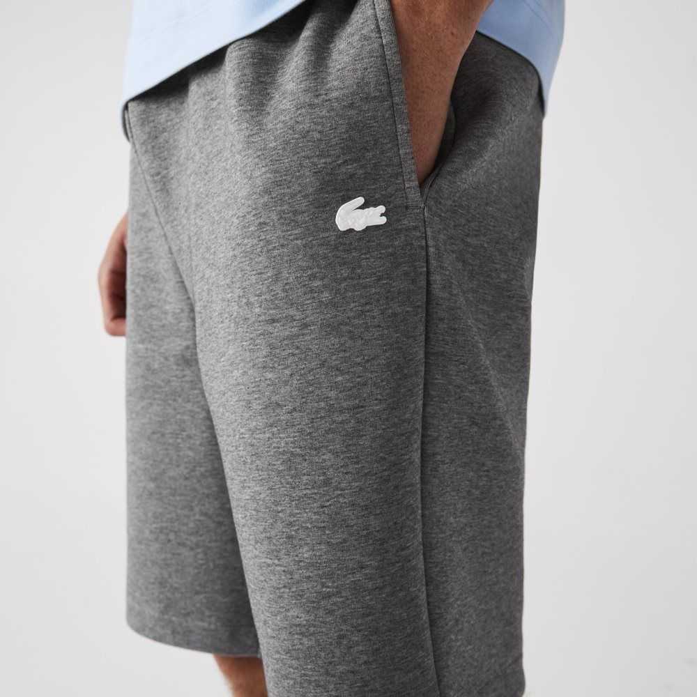 Grey Chine Lacoste Cotton Blend Bermuda Shorts | KAYJOD-029