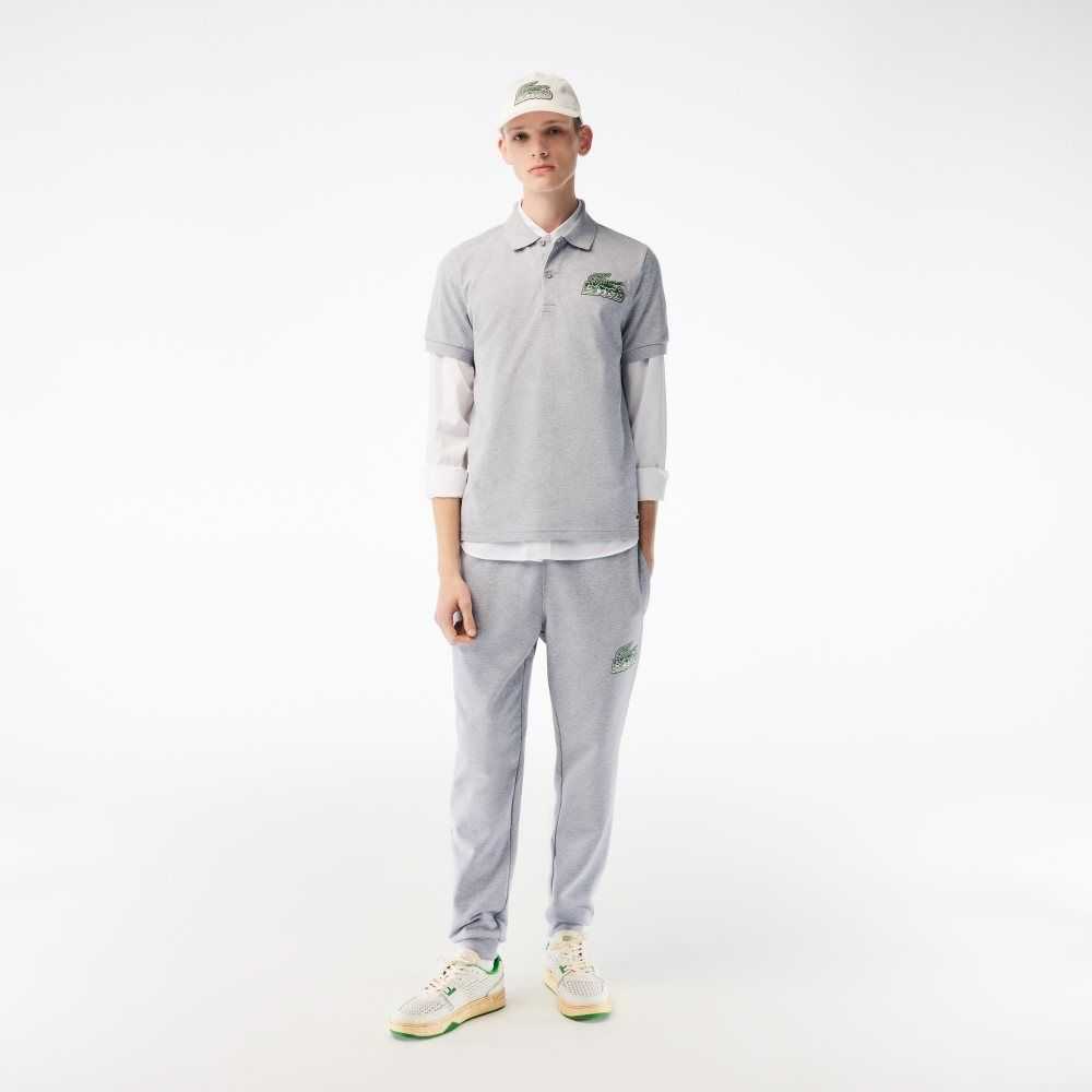 Grey Chine Lacoste Cotton Mini-Pique Polo | JKHRFZ-734