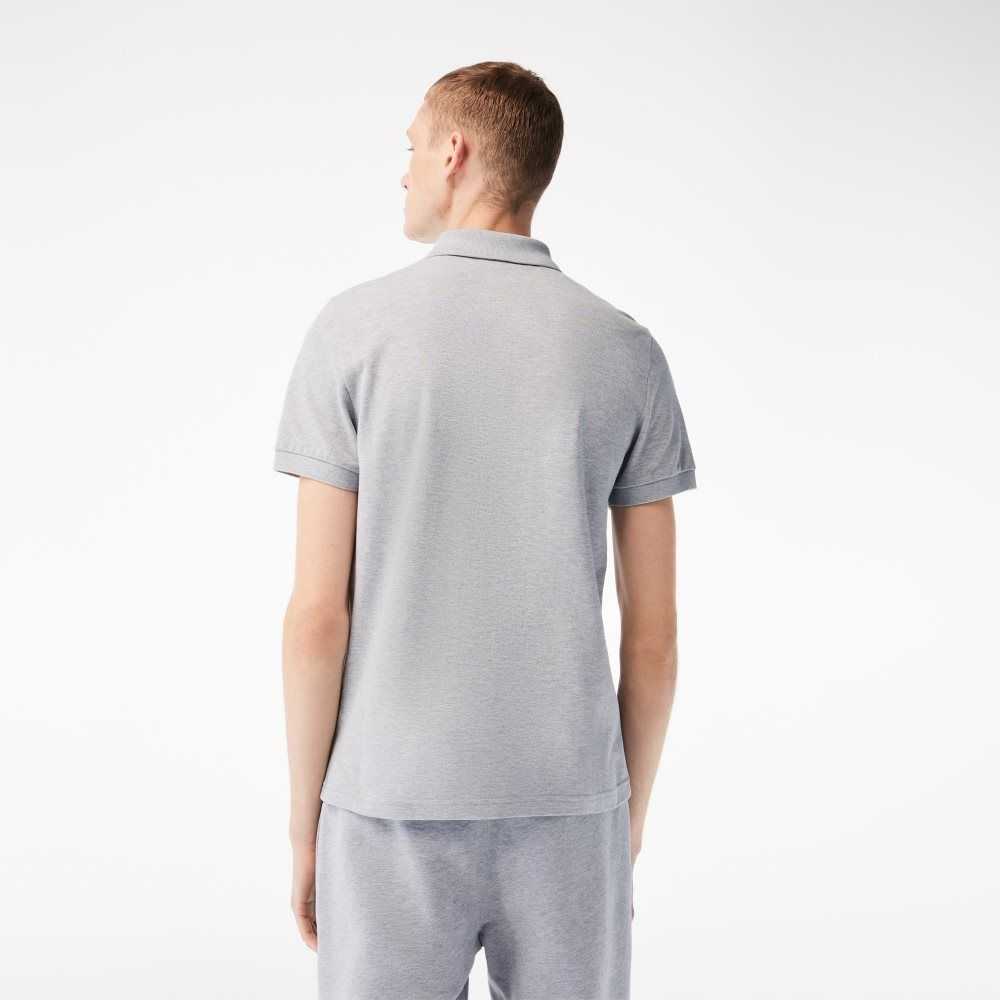 Grey Chine Lacoste Cotton Mini-Pique Polo | JKHRFZ-734