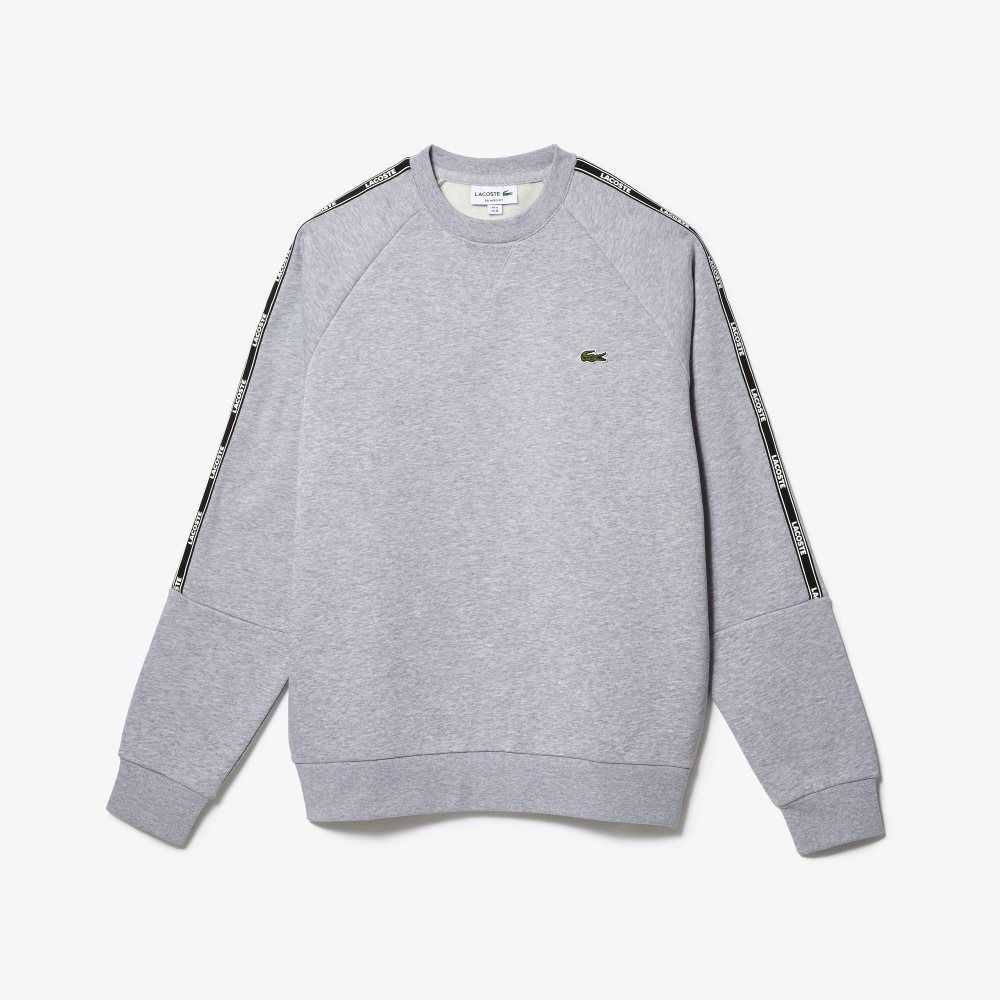 Grey Chine Lacoste Cotton Sweatshirt | BJENXS-031