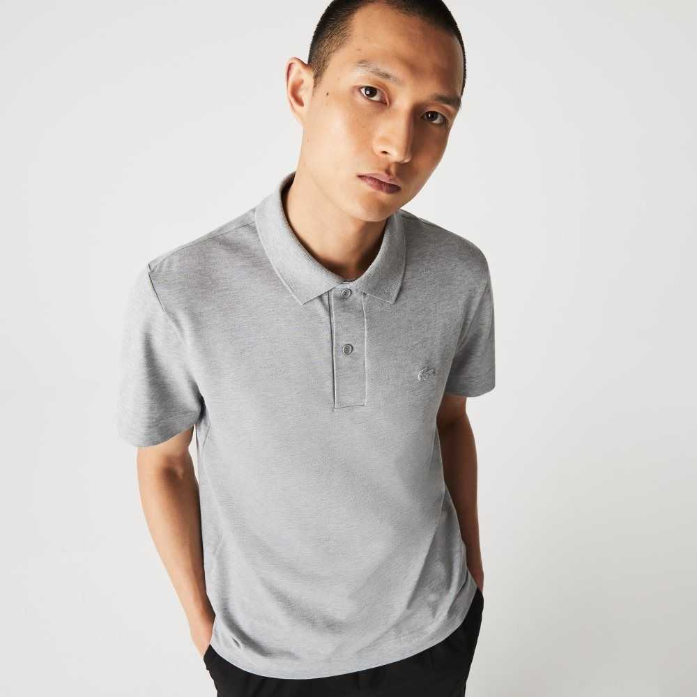 Grey Chine Lacoste Movement Ultra Light Pique Polo | YGFERK-735