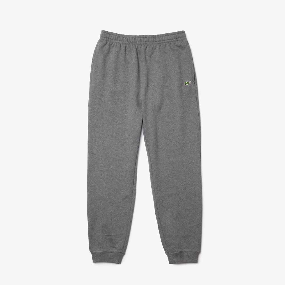 Grey Chine Lacoste Organic Cotton Fleece Jogging Pants | DVJWMP-763