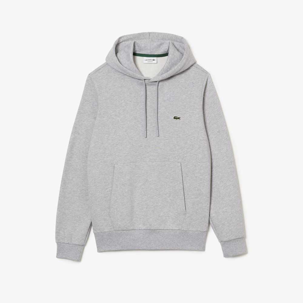 Grey Chine Lacoste Organic Cotton Hooded Sweatshirt | SKVWNB-014