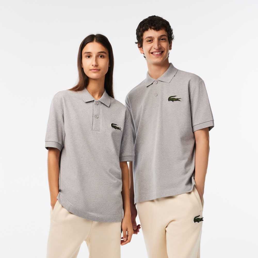 Grey Chine Lacoste Original L.12.12 Loose fit 80\'s crocodile Polo | DVEGWZ-672