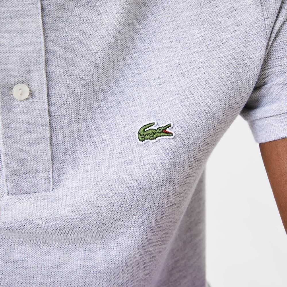 Grey Chine Lacoste Original L.12.12 Slim Fit Petit Pique Cotton Polo | RNVEYO-857