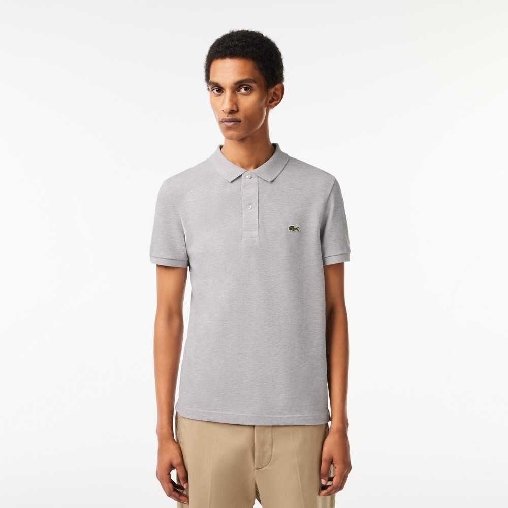 Grey Chine Lacoste Original L.12.12 Slim Fit Petit Pique Cotton Polo | RNVEYO-857