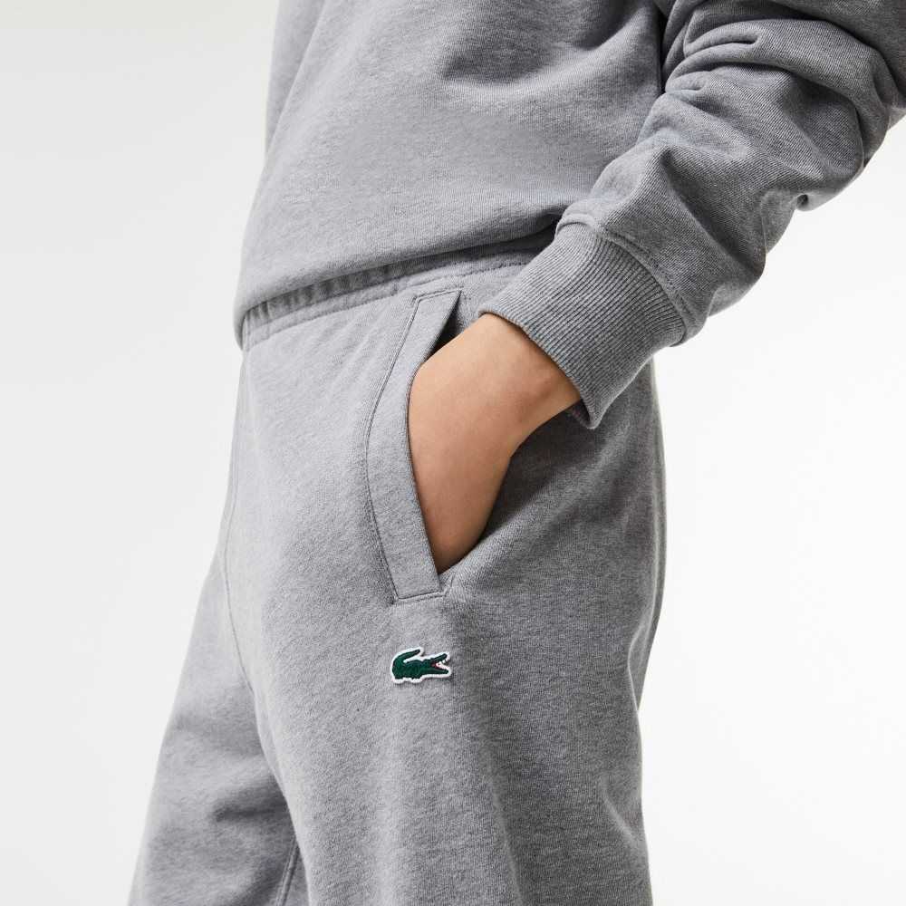 Grey Chine Lacoste Print Trackpants | NDJGAV-052