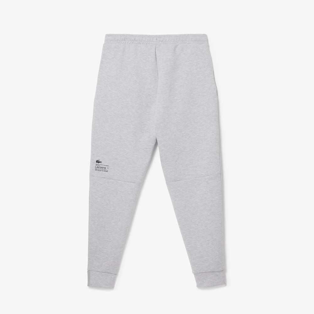 Grey Chine Lacoste Reflective Print Trackpants | PEAKFD-958