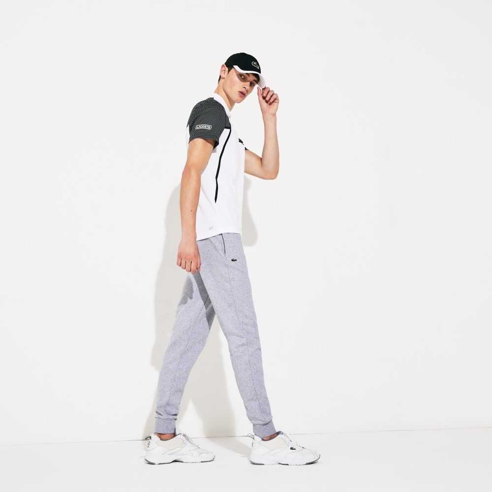 Grey Chine Lacoste SPORT Fleece Tennis Sweatpants | LBDVYO-164