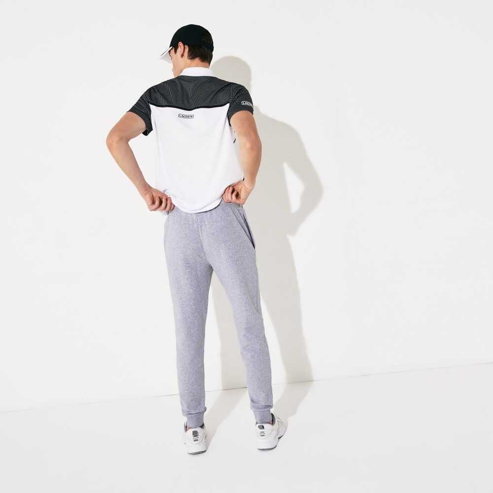 Grey Chine Lacoste SPORT Fleece Tennis Sweatpants | LBDVYO-164