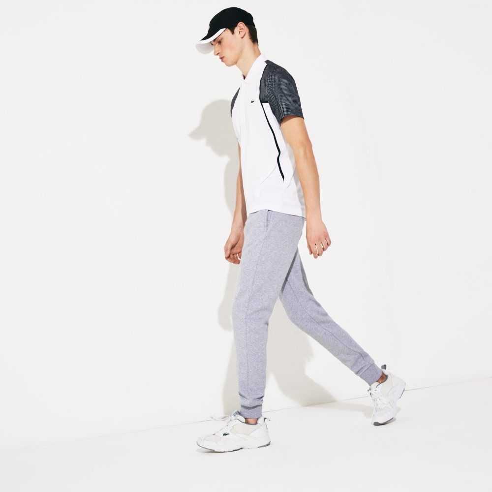 Grey Chine Lacoste SPORT Fleece Tennis Sweatpants | LBDVYO-164