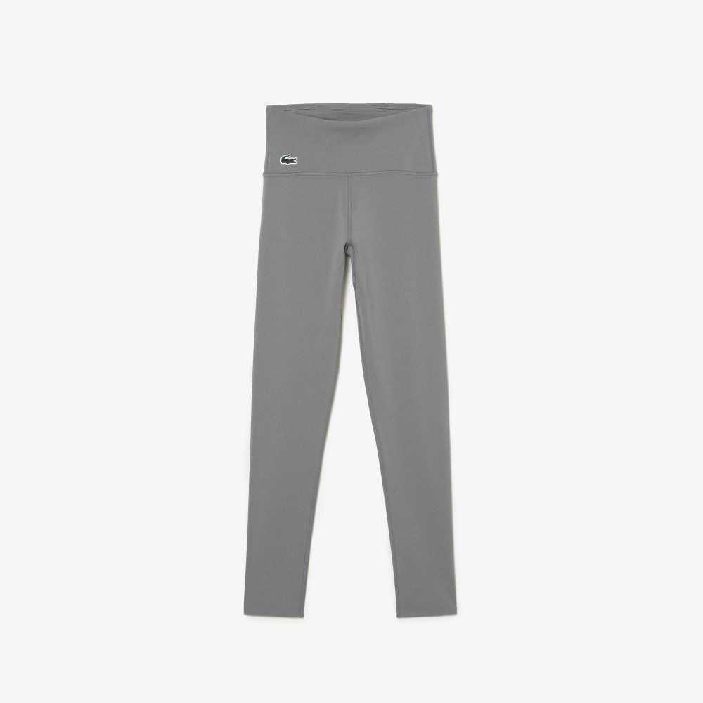 Grey Chine Lacoste SPORT Recycled Polyester Sculpting Leggings | NOSQZG-570