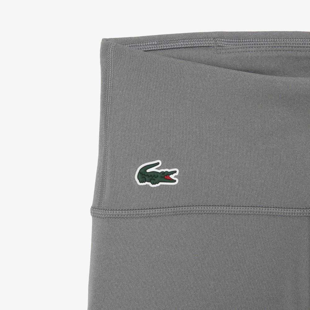 Grey Chine Lacoste SPORT Recycled Polyester Sculpting Leggings | NOSQZG-570