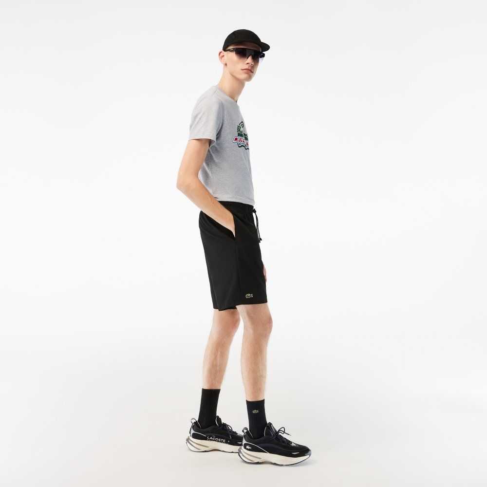 Grey Chine Lacoste SPORT Regular Fit Organic Cotton T-Shirt | GNBRFY-028