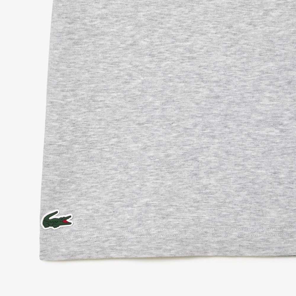 Grey Chine Lacoste SPORT Regular Fit Organic Cotton T-Shirt | GNBRFY-028