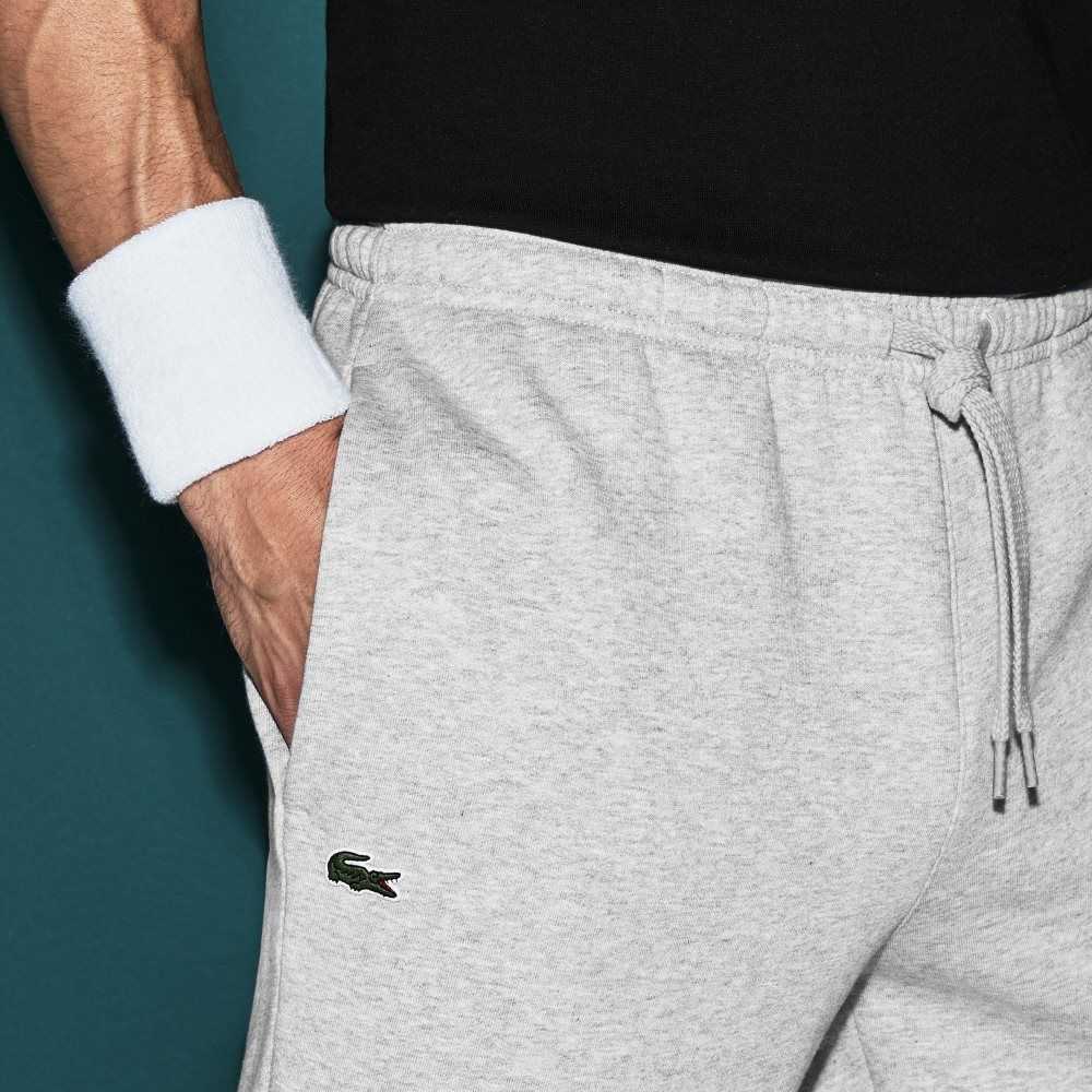 Grey Chine Lacoste SPORT Tennis Fleece Trackpants | UOVSLK-468