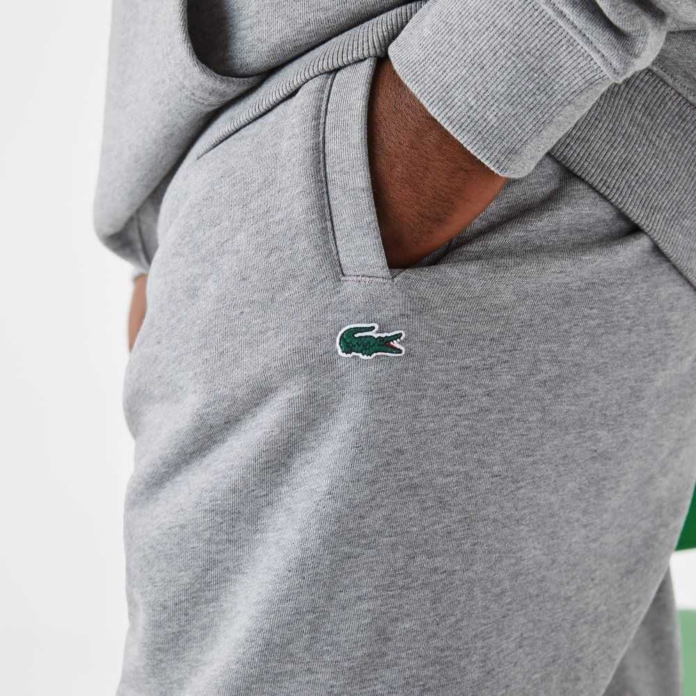 Grey Chine Lacoste Tall Fit Cotton Trackpants | VHXNWR-243