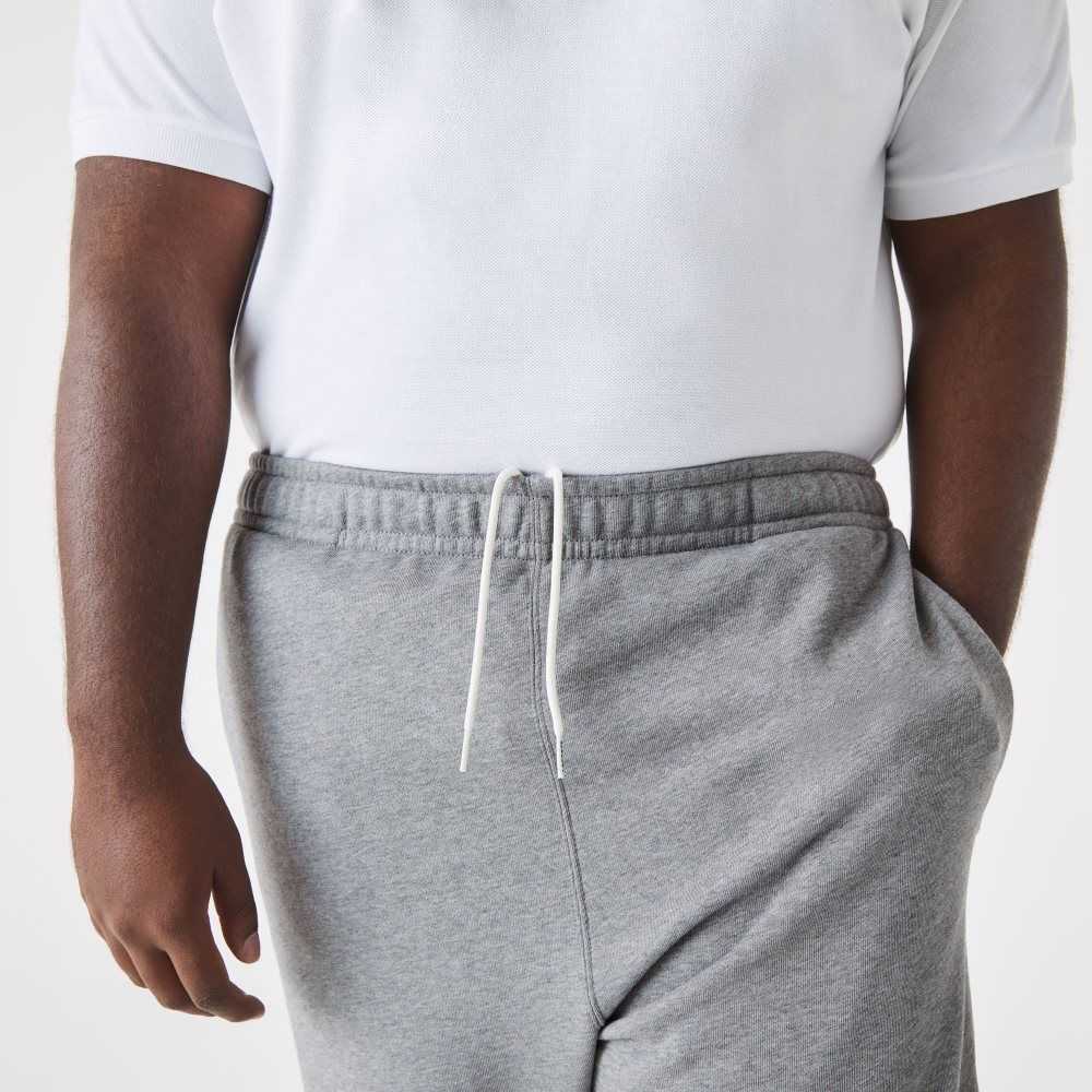 Grey Chine Lacoste Tall Fit Cotton Trackpants | VHXNWR-243