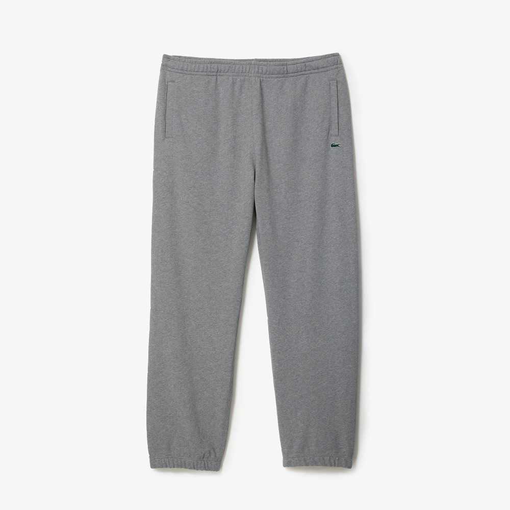 Grey Chine Lacoste Tall Fit Cotton Trackpants | VHXNWR-243