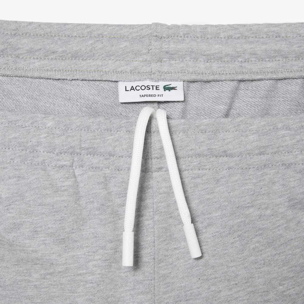 Grey Chine Lacoste Unbrushed Fleece Track Pants | MOVHIS-836