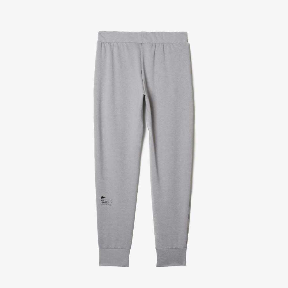 Grey Chine / Light Grey Lacoste SPORT Tapered Trackpants | WOPVZA-362