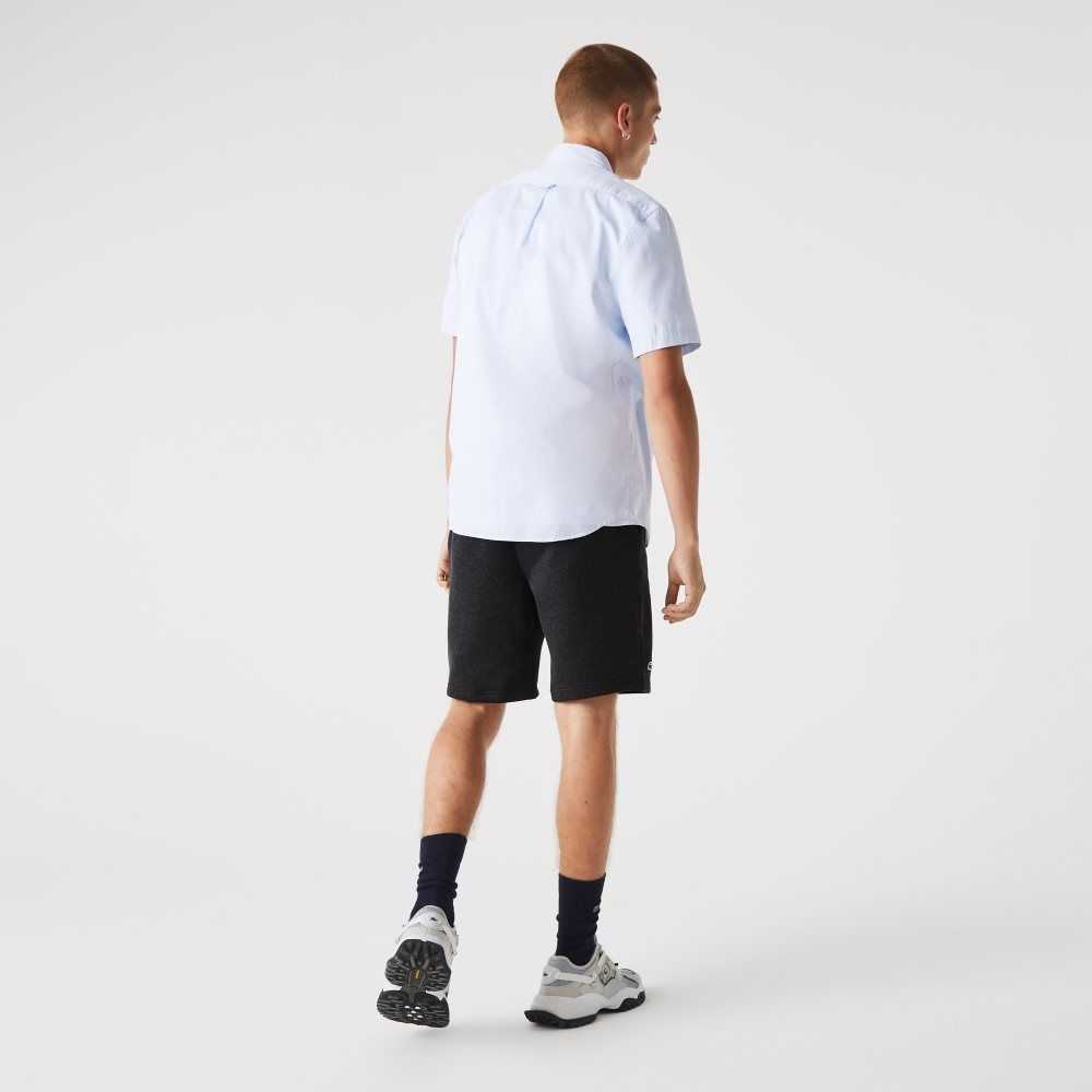 Grey Lacoste SPORT Tennis Fleece Shorts | HOSPAD-639