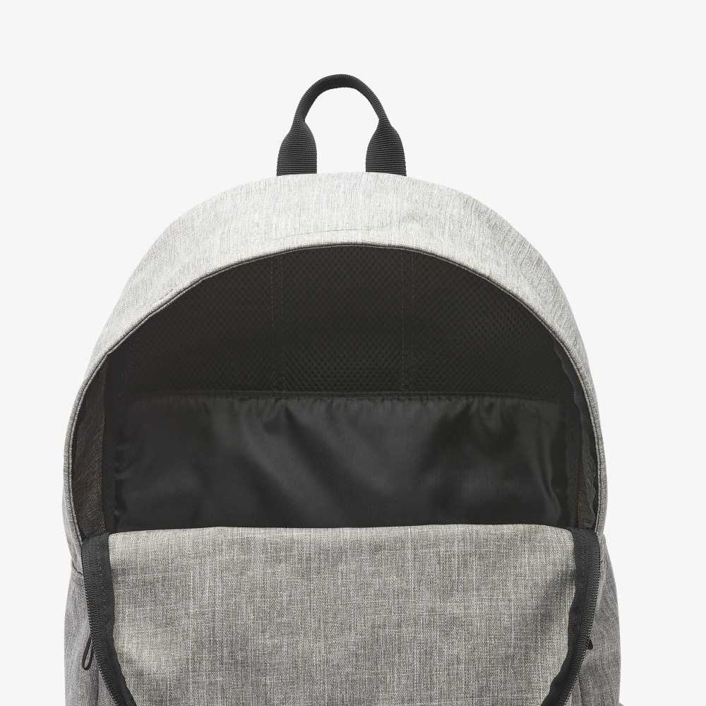 Gris Chine Lacoste Backpack with Laptop Pocket | EJAXFU-465