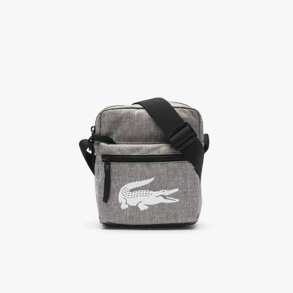 Gris Chine Lacoste Recycled Fiber Shoulder Bag | FUEGMD-630