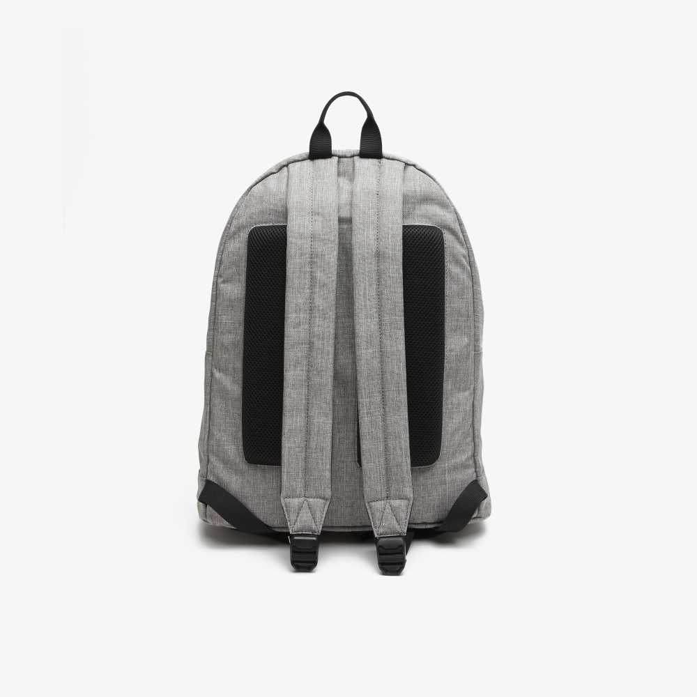 Gris Chine Monogramme Lacoste Reflective Monogram Print Backpack | KNIGRV-370