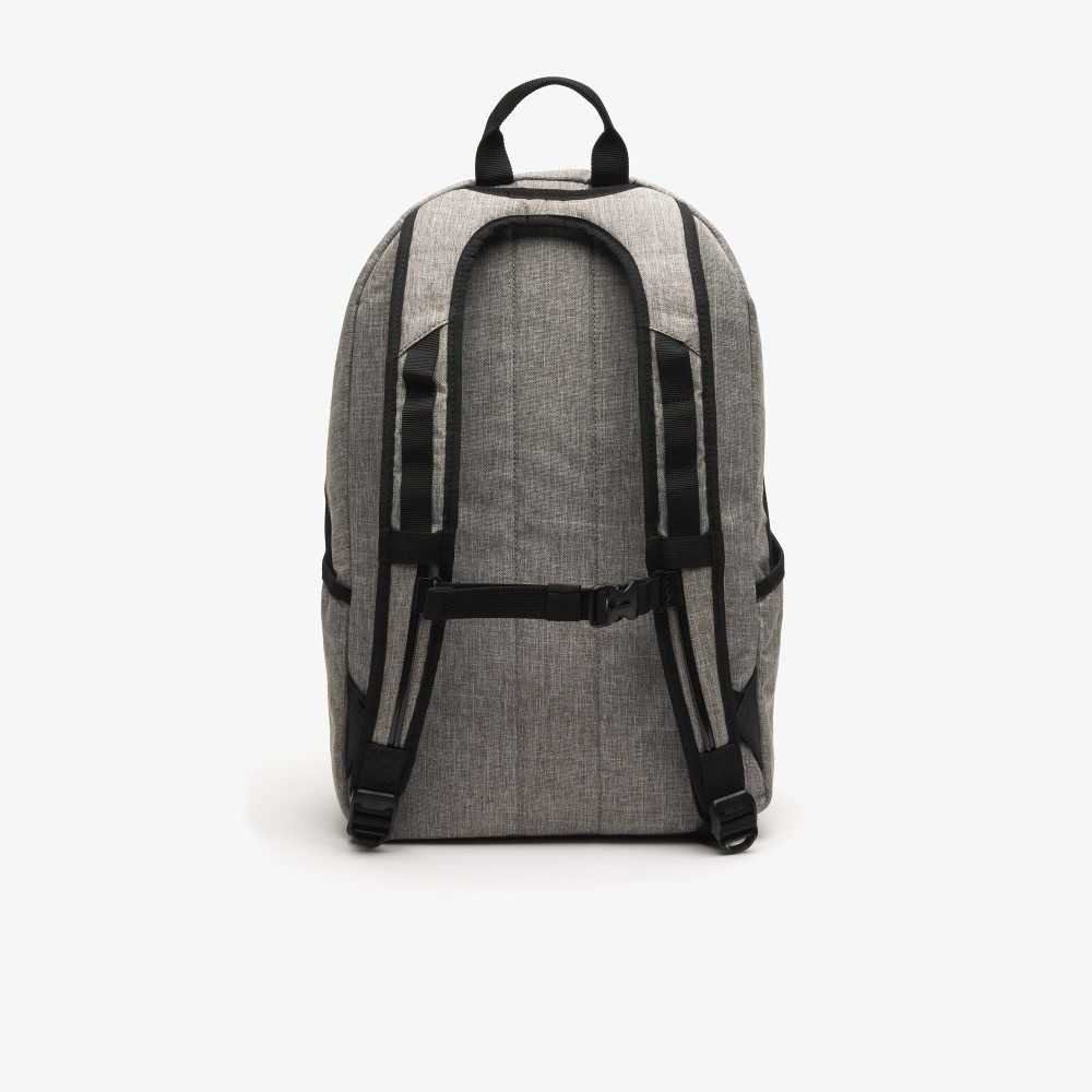 Gris Chine Vert 132 Noir Lacoste Neocroc Contrast Print Backpack | BPMUHJ-823