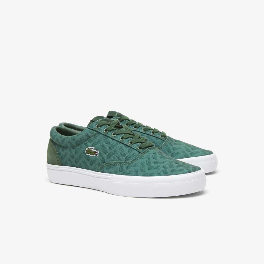 Grn/Grn Lacoste Jump Serve Lace Tonal Sneakers | OXVJEU-247