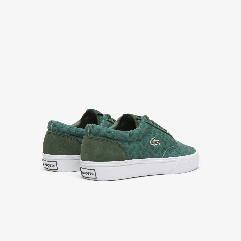 Grn/Grn Lacoste Jump Serve Lace Tonal Sneakers | OXVJEU-247