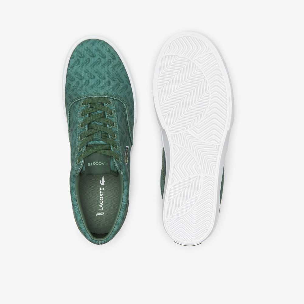 Grn/Grn Lacoste Jump Serve Lace Tonal Sneakers | OXVJEU-247