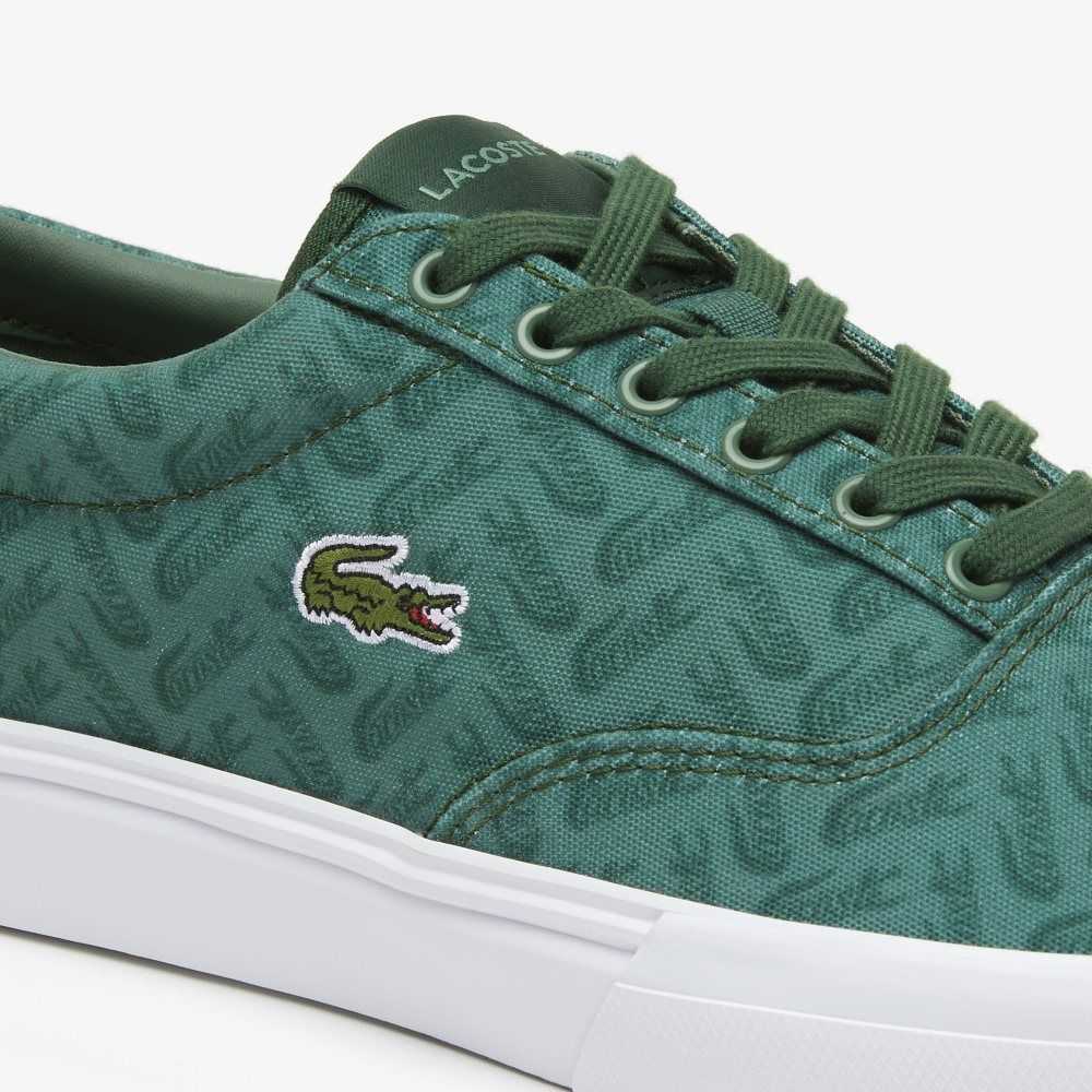 Grn/Grn Lacoste Jump Serve Lace Tonal Sneakers | OXVJEU-247