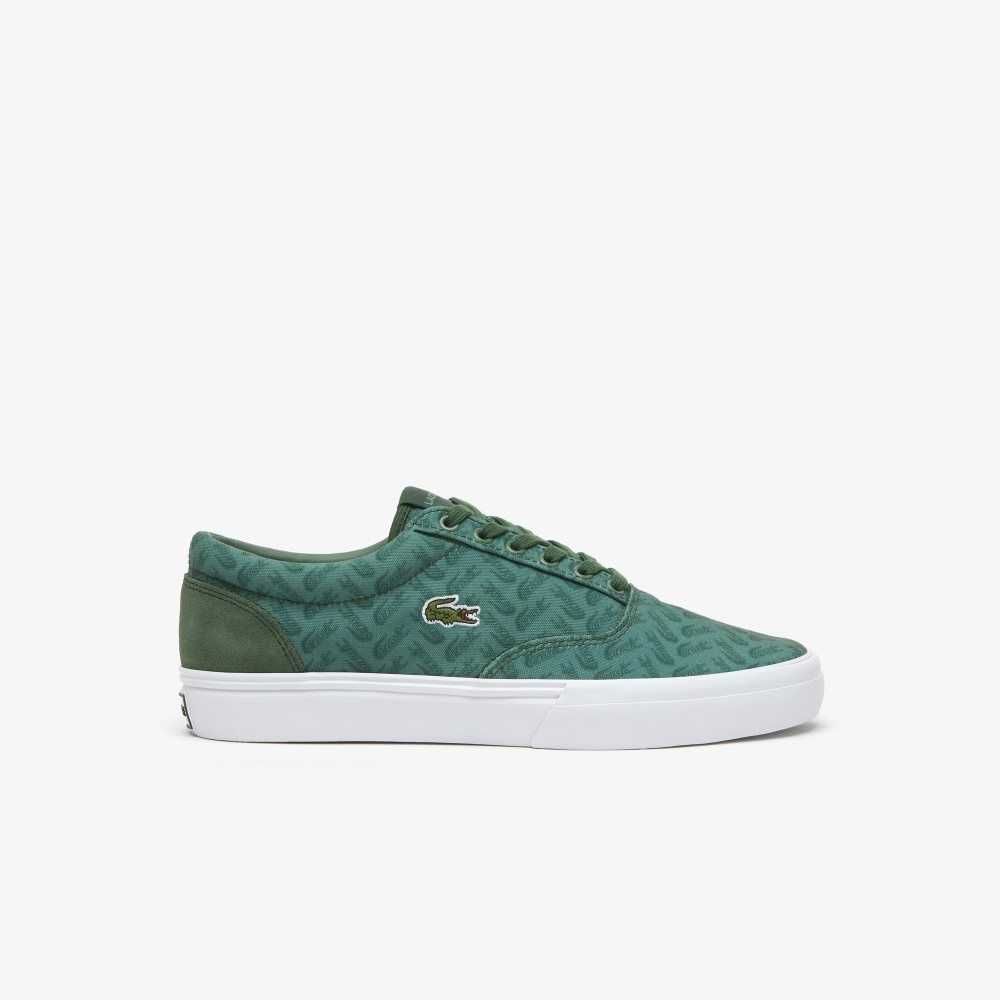 Grn/Grn Lacoste Jump Serve Lace Tonal Sneakers | OXVJEU-247