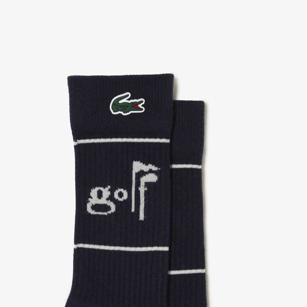 Hhw Lacoste Golf Lettering Socks | AVLQIO-149