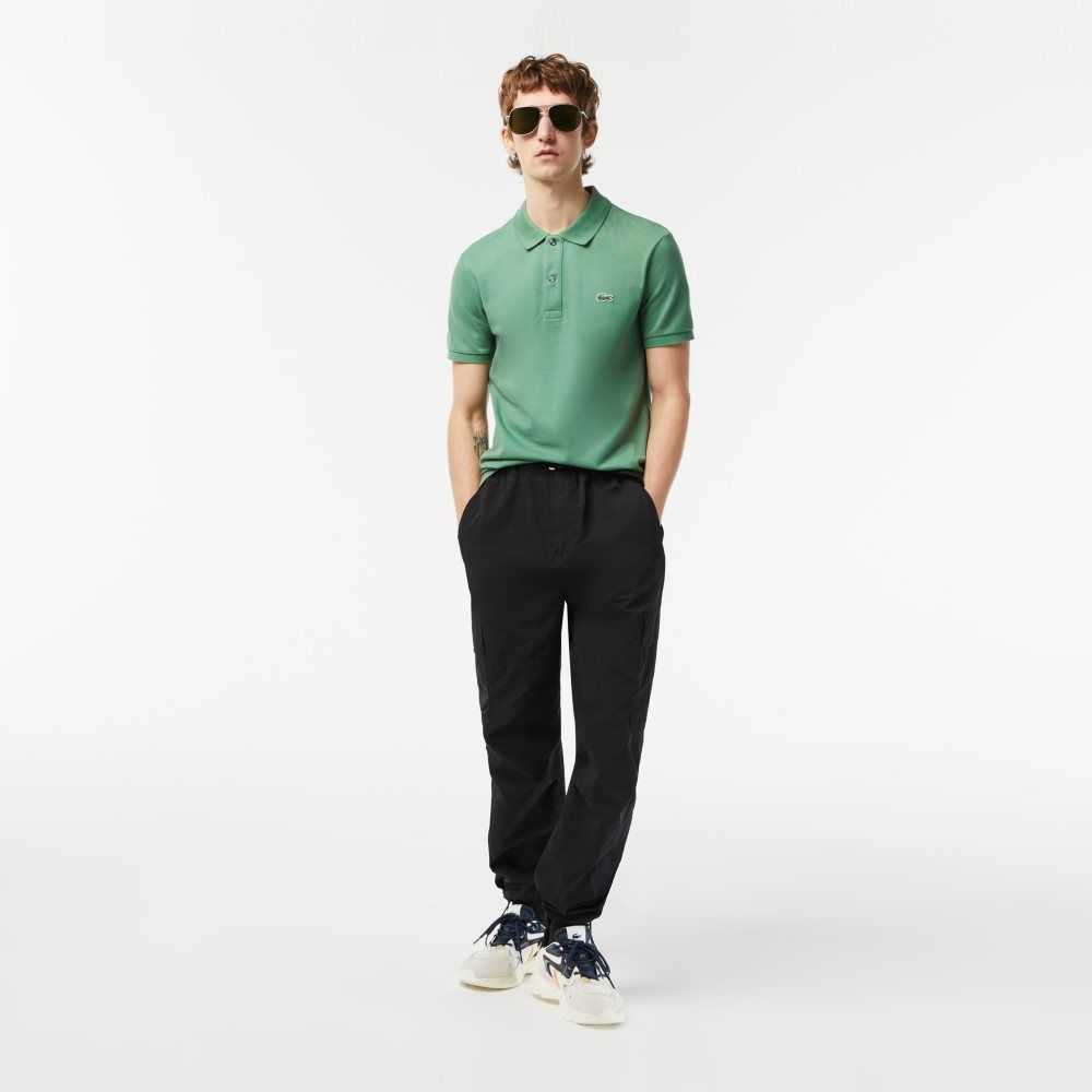 Khaki Green Lacoste Original L.12.12 Slim Fit Petit Pique Cotton Polo | JQUIHW-125