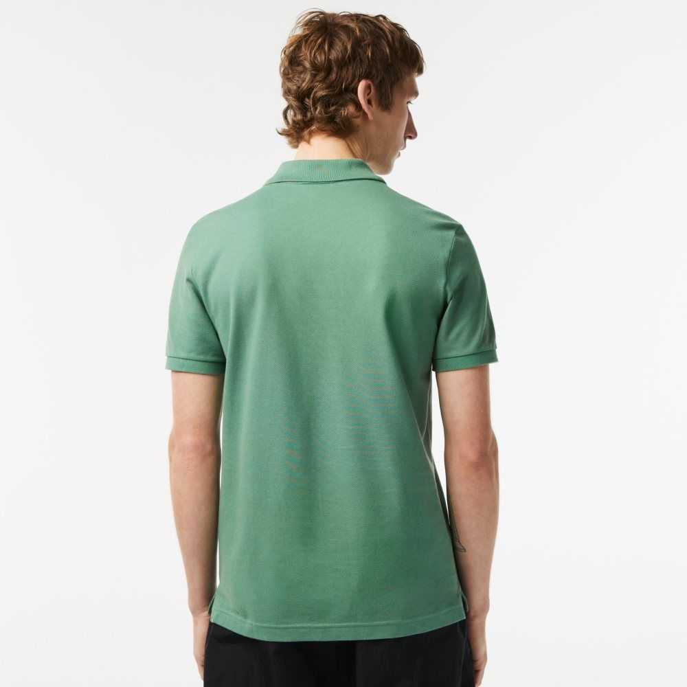 Khaki Green Lacoste Original L.12.12 Slim Fit Petit Pique Cotton Polo | JQUIHW-125