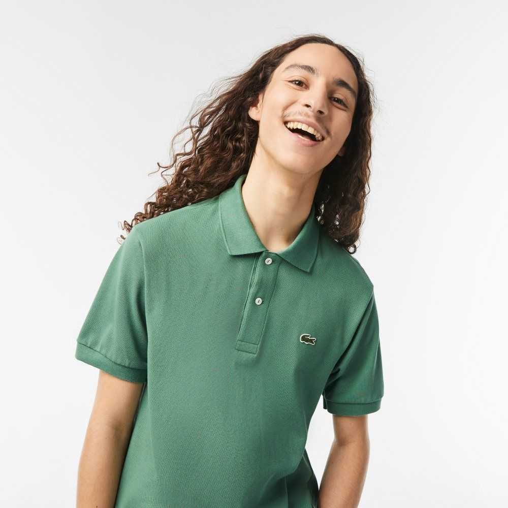 Khaki Green Lacoste Original L.12.12 petit pique cotton Polo | ZAWSFD-748