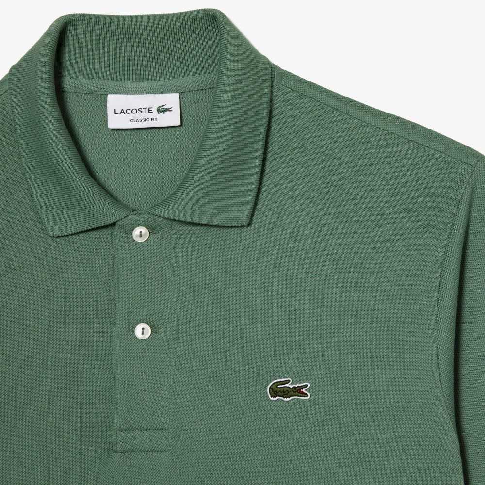 Khaki Green Lacoste Original L.12.12 petit pique cotton Polo | ZAWSFD-748