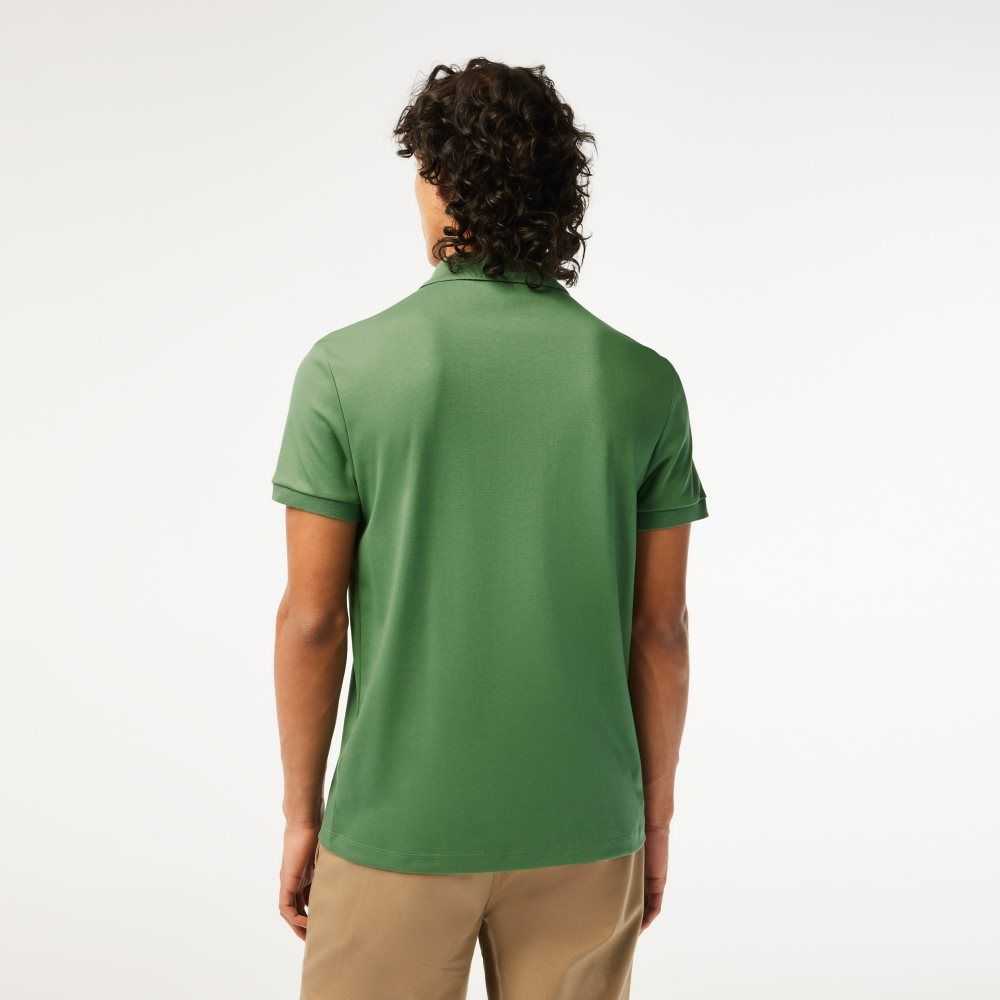 Khaki Green Lacoste Regular Fit Ultra Soft Cotton Jersey Polo | SEZCXO-895