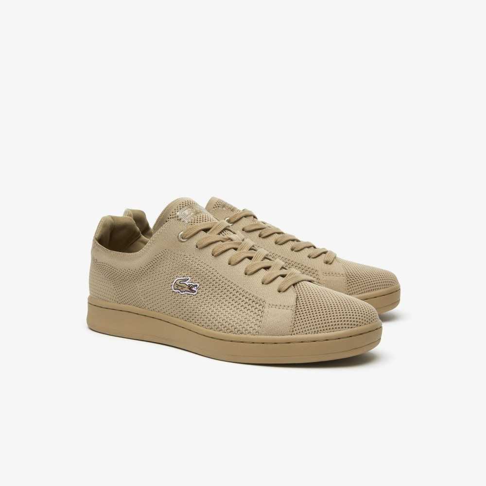 Khaki Lacoste Carnaby Piquee Sneakers | OMXQDY-278