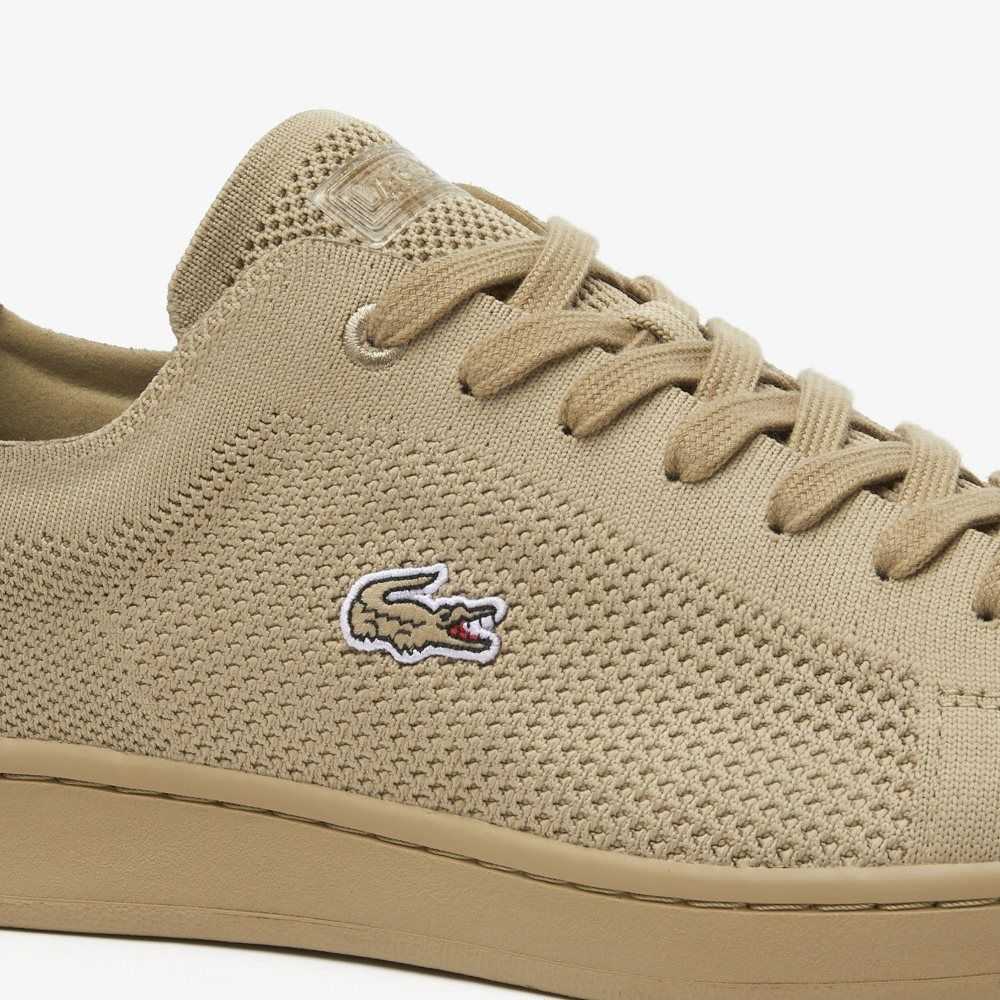 Khaki Lacoste Carnaby Piquee Sneakers | OMXQDY-278