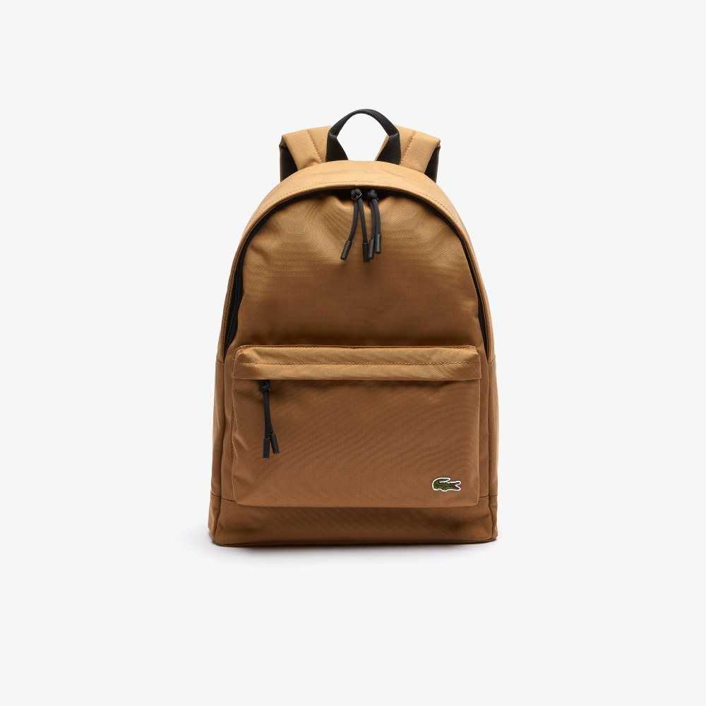 Leafy Lacoste Neocroc Canvas Backpack | OIKTXH-438